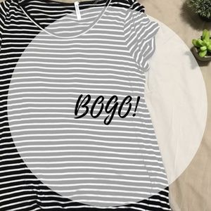 🔥 FINAL Comfy Black and White Striped Tee